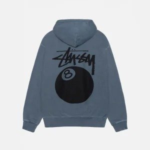 Stussy 8 BALL HOODIE PIGMENT DYED GREY