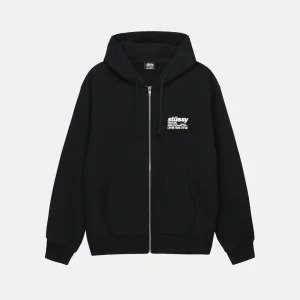 Stussy DNA ZIP HOODIE BLACK