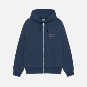 Stussy DNA ZIP HOODIE BLUE