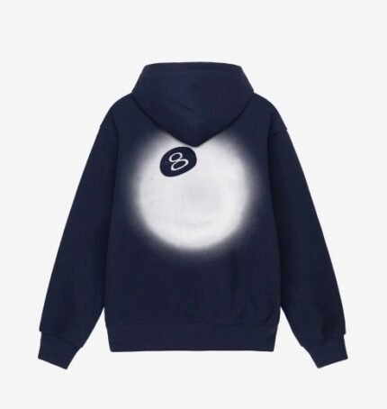 STUSSY 8 BALL FADE HOODIE – BLUE